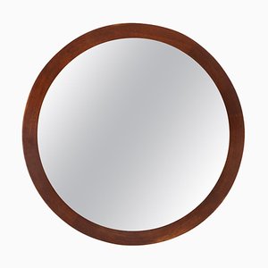 Swedish Round Mirror in Teak from Glas & Trä Hovmantorp, 1962-SC-740304