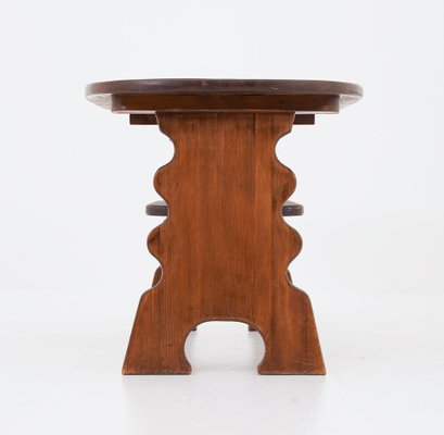 Swedish Side Table in Pine by Axel Einar Hjorth attributed to Bo Fjæstad, 1930s-FM-1744449