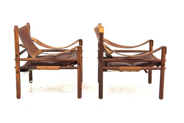 Swedish Sirocco Lounge Chairs by Arne Norell, 1960s, Set of 2-GEK-1396533