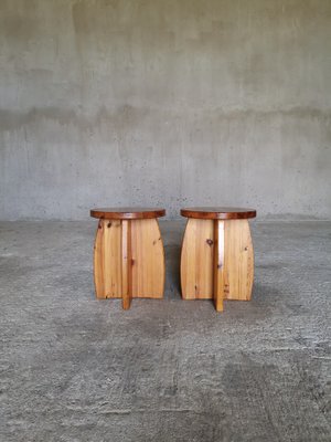 Swedish Stool in Pine, 1960s-XDA-1650114