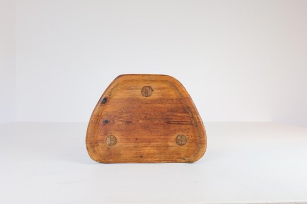 Swedish Stool in Pine, 1960s-UYK-968358