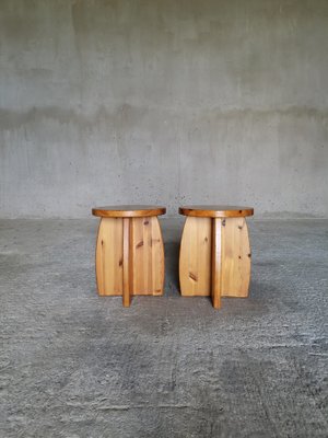 Swedish Stool in Pine, 1960s-XDA-1650114