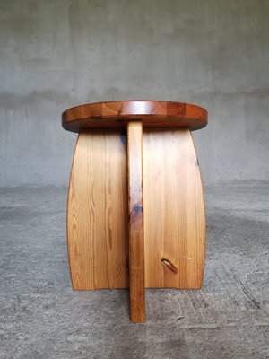 Swedish Stool in Pine, 1960s-XDA-1650114