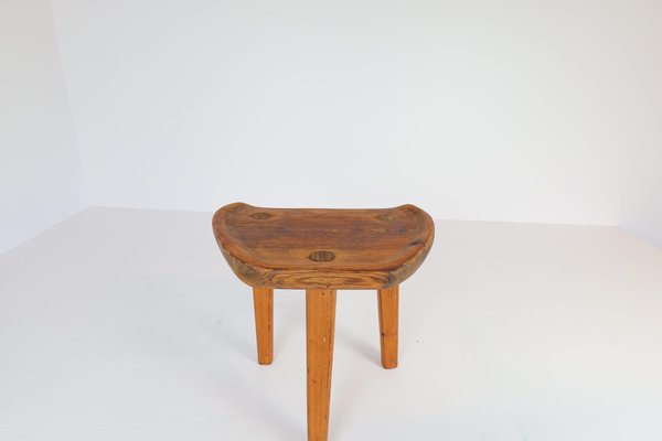 Swedish Stool in Pine, 1960s-UYK-968358