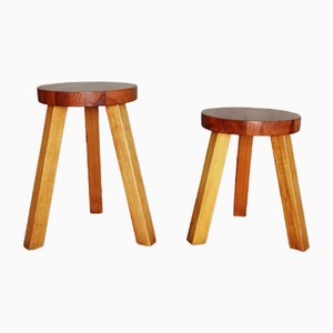 Swedish Stools in Pine, 1960s, Set of 2-XDA-1780600