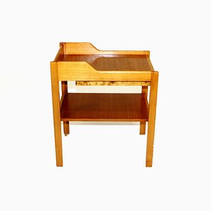 Swedish Teak and Beech Nightstand by C.A. Acking for Bodafors, 1960s-GEK-770535