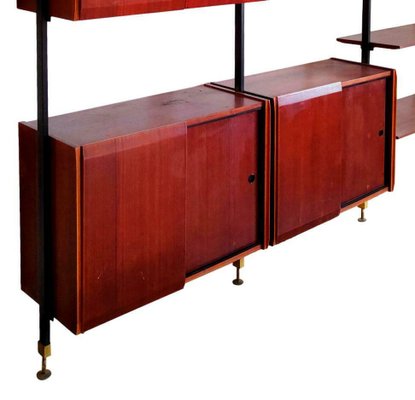 Swedish Teak and Brass Terra Library, 1960s-FIP-1153097