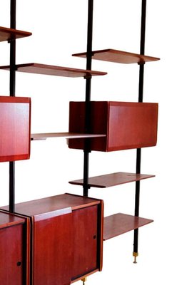 Swedish Teak and Brass Terra Library, 1960s-FIP-1153097