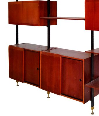 Swedish Teak and Brass Terra Library, 1960s-FIP-1153097