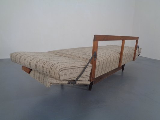 Swedish Teak and Wool Sofa Daybed, 1950s-RDW-706276