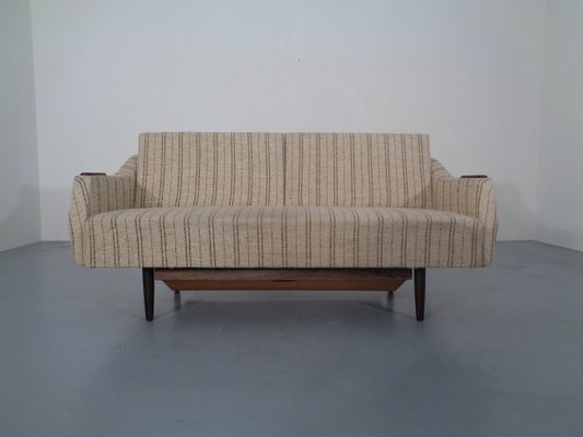 Swedish Teak and Wool Sofa Daybed, 1950s-RDW-706276