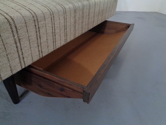 Swedish Teak and Wool Sofa Daybed, 1950s-RDW-706276