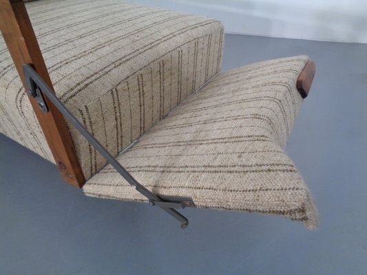 Swedish Teak and Wool Sofa Daybed, 1950s-RDW-706276