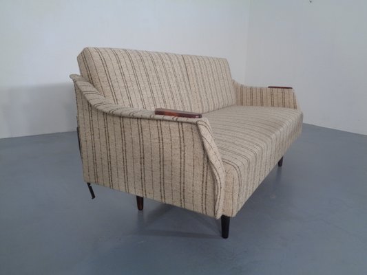 Swedish Teak and Wool Sofa Daybed, 1950s-RDW-706276