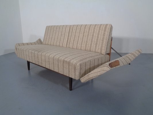 Swedish Teak and Wool Sofa Daybed, 1950s-RDW-706276