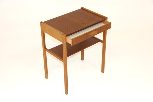 Swedish Teak Bedside Table, 1960s-GEK-1315455