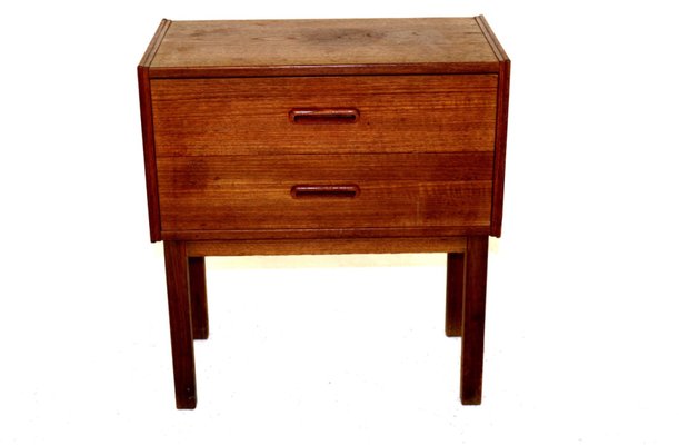 Swedish Teak & Beech Chest of Drawers, 1960s-GEK-867760