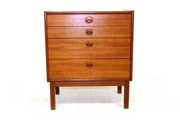 Swedish Teak Chest of Drawers, 1960s-GEK-875807