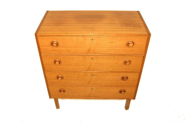 Swedish Teak Chest of Drawers, 1960s-GEK-887566