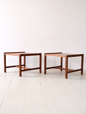 Swedish Teak Coffee Tables by Karl-Erik Ekselius, 1950s, Set of 2-QWP-2035841