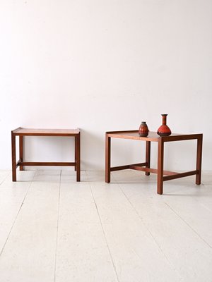 Swedish Teak Coffee Tables by Karl-Erik Ekselius, 1950s, Set of 2-QWP-2035841