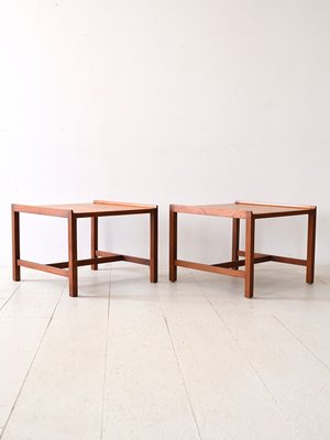 Swedish Teak Coffee Tables by Karl-Erik Ekselius, 1950s, Set of 2-QWP-2035841