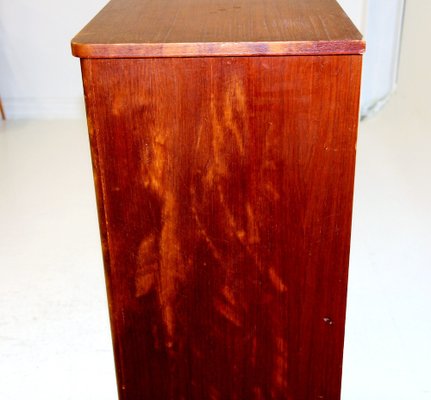 Swedish Teak Dresser Tallboy, 1950s-GEK-1094681