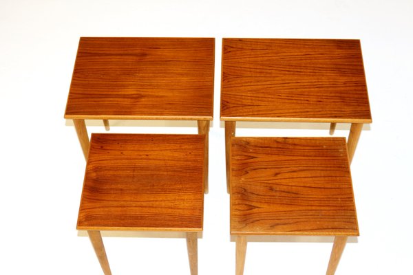 Swedish Teak Nesting Tables, 1960s, Set of 2-GEK-875815