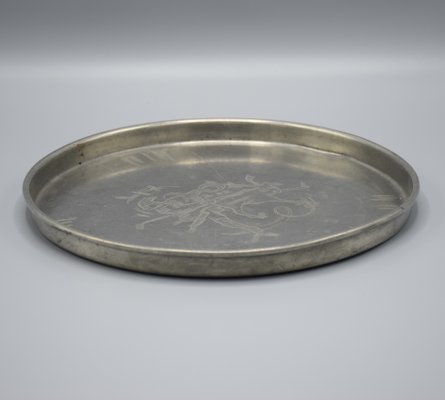 Swedish Tray in Pewter by Ossian Elgström for Company Svenskt Tenn, 1932-RNM-1386884