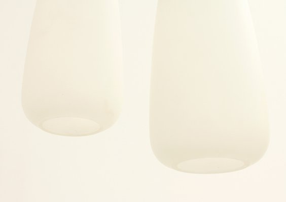 Swedish Triple Drop Ceiling Lamp by Uno and Östen Kristiansson for Luxus, 1950s-UB-1787594