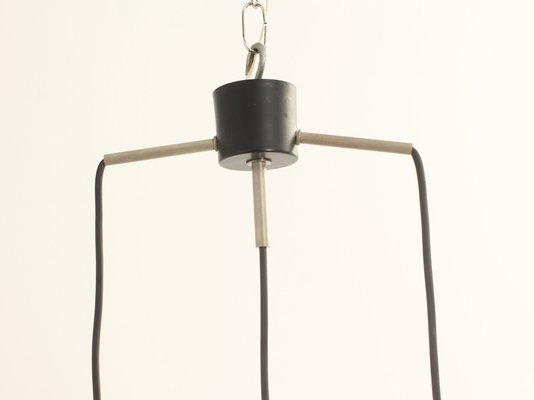 Swedish Triple Drop Ceiling Lamp by Uno and Östen Kristiansson for Luxus, 1950s-UB-1787594