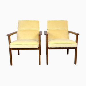 Swedish Velvet Armchairs, 1970s, Set of 2-QFU-1797430