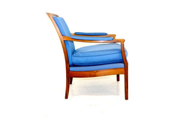 Swedish Walnut Armchair, 1960s-GEK-1122368