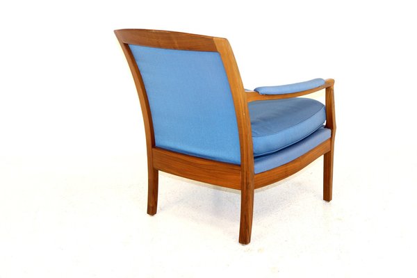 Swedish Walnut Armchair, 1960s-GEK-1122368