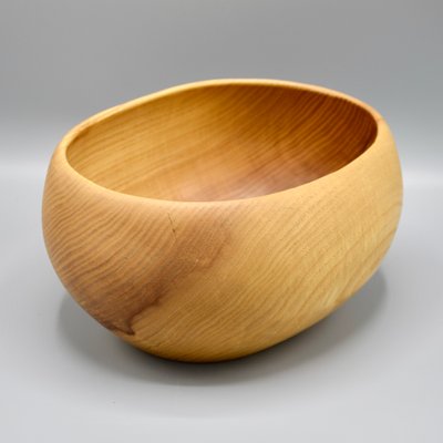 Swedish Wooden Bowl in Ash from Gösta Israelsson, 1960s-RNM-1395777