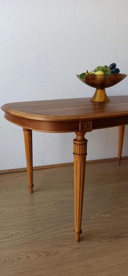 Swedish Wooden Oval Table, 1970s-ZEF-1725009