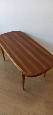 Swedish Wooden Oval Table, 1970s-ZEF-1725009