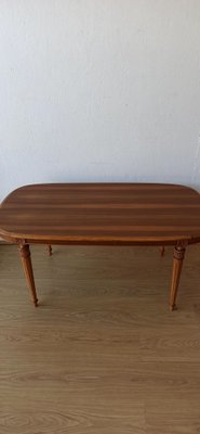 Swedish Wooden Oval Table, 1970s-ZEF-1725009