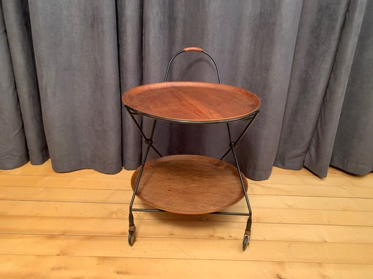 Swedish Yeary Veneer Bar Cart, 1960s-VQM-1175288