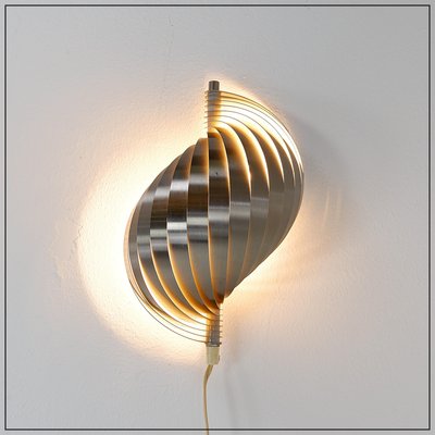 Swelling Aluminium Sconce by Henri Mathieu, 1970s-NYF-2018910