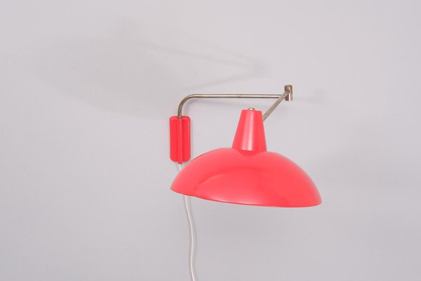 Swing-Arm Wall Lamp by J.M.M. Hoogervorst for Anvia, Holland, 1960s-GCG-1817487