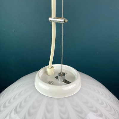 Swirl Murano Glass Pendant Lamp, Italy, 1980s-WQC-1105366