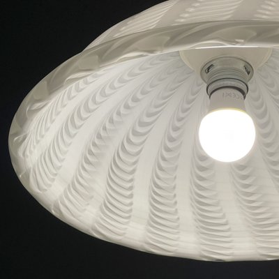 Swirl Murano Glass Pendant Lamp, Italy, 1980s-WQC-1105366