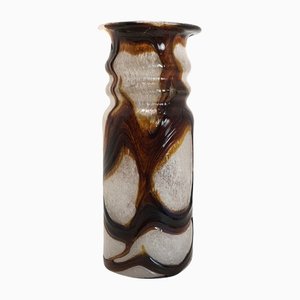 Swirly Multicolored Handmade Glass Vase, 1970s-UWE-1160220