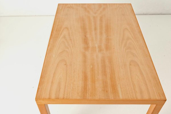 Swiss Beech and Walnut Dining Table, 1950s-LOB-647191