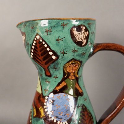 Swiss Ceramic Jug from Thun, 1940s-WK-549266