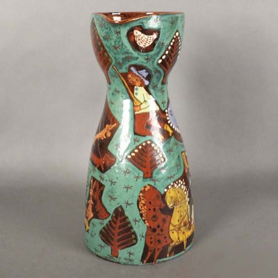 Swiss Ceramic Jug from Thun, 1940s-WK-549266