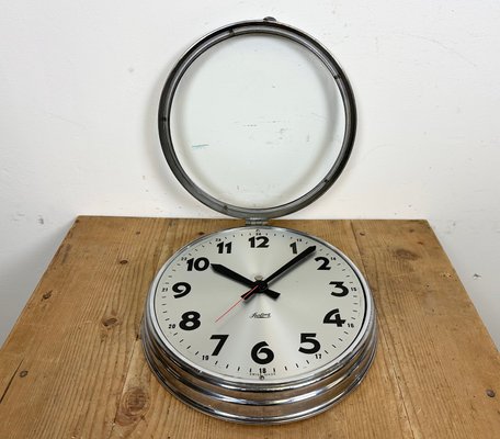 Swiss Industrial Wall Clock from Sterling, 1960s-CGF-1438751