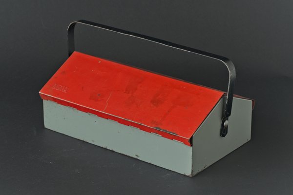 Swiss Red Tool Box by Wilhelm Kienzle for Mewa, 1960s-LOB-664417