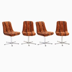 Swivel Chairs, 1960s, Set of 4-ABO-1438858